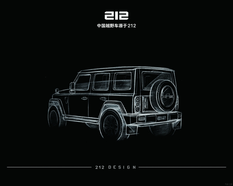BAIC разместил в Сети новые изображения внедорожника BJ212, конкурента Tank 300