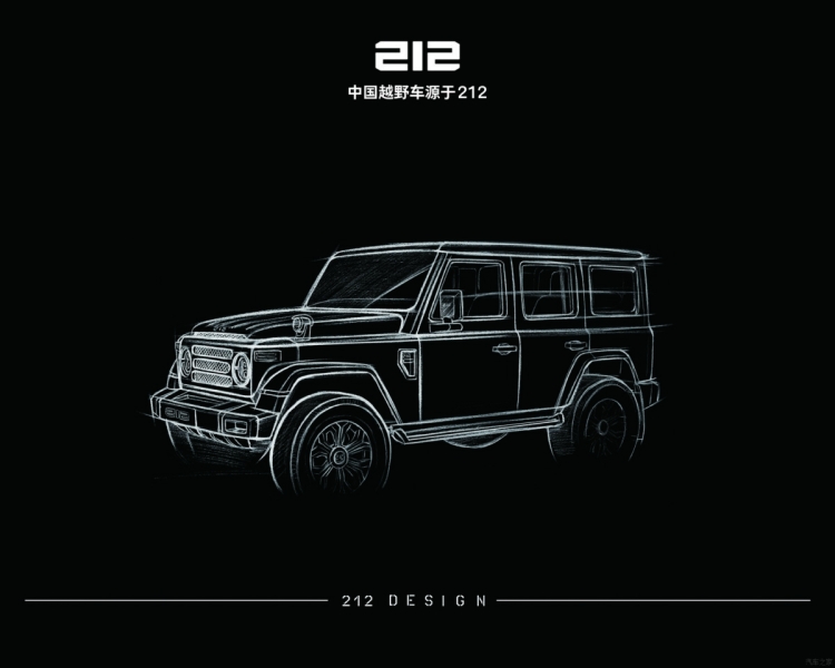 BAIC разместил в Сети новые изображения внедорожника BJ212, конкурента Tank 300