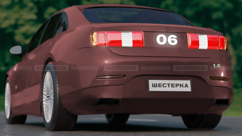 ВАЗ-2106 Шестерка 2024 показали на уникальном наброске в Сети