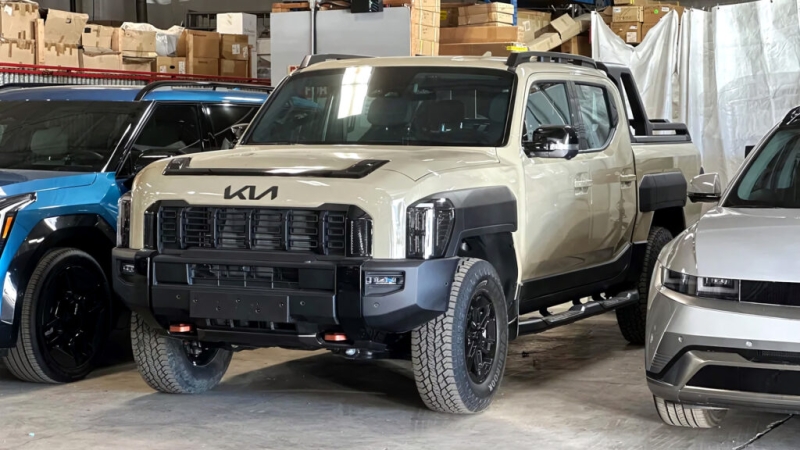 Kia Tasman 2025: пикап замечен на территории Америки