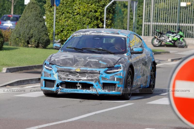 Шпионские фото первого электрокара Ferrari: цена от 50 млн рублей и дизайн, вдохновлённый Purosangue