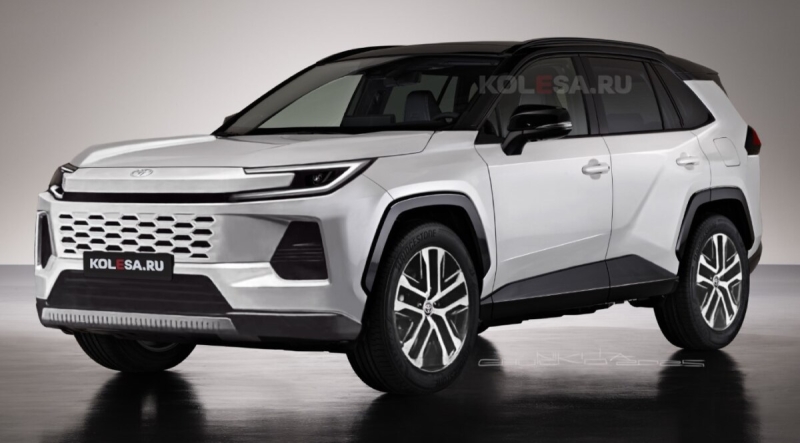 Toyota RAV4 2026: кроссовер показан на новых рендерах