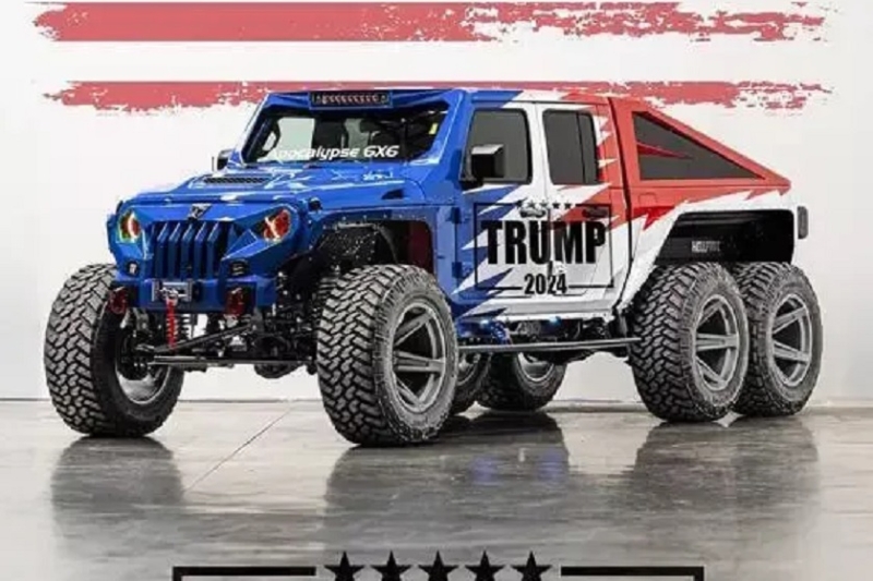 Внедорожник Jeep Gladiator в 6-колесном исполнении выставлен на продажу по цене более 15 млн рублей