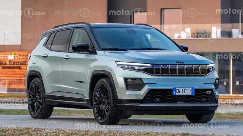 Jeep Compass 2025 показали на первых тизерах