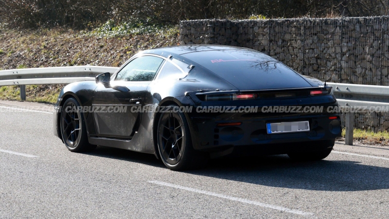 Porsche Cayman EV 2025: внешность спорткара рассекречена