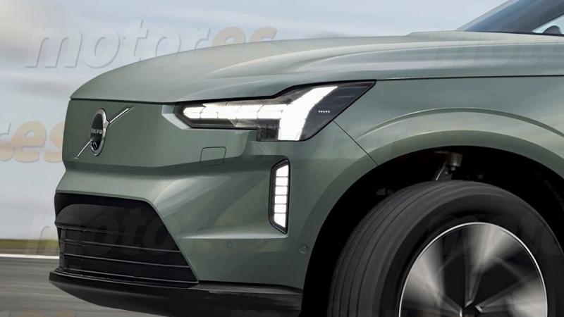 Volvo EX60 2026 показали на неофициальных рендерах
