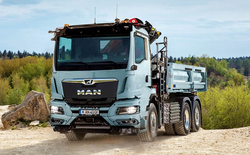 На выставке Bauma 2025 компания MAN представит новейший электросамосвал с впечатляющей дальностью хода
