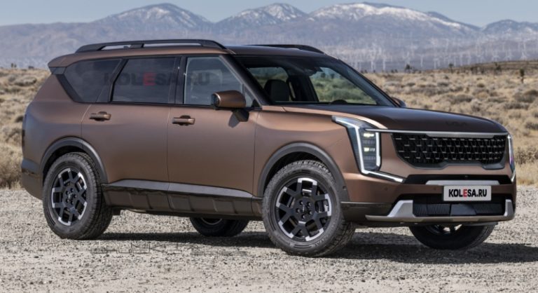 Kia Telluride 2026: кроссовер показан на рендерах