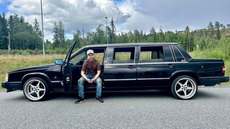 Самый эксклюзивный и самый длинный Volvo из когда-либо созданных колесит по дорогам Норвегии