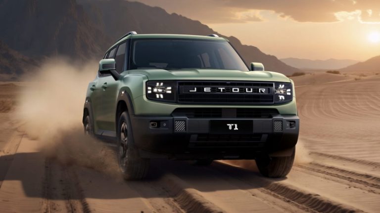 Новый брутальный кроссовер Jetour T1 получит гибридную версию в России